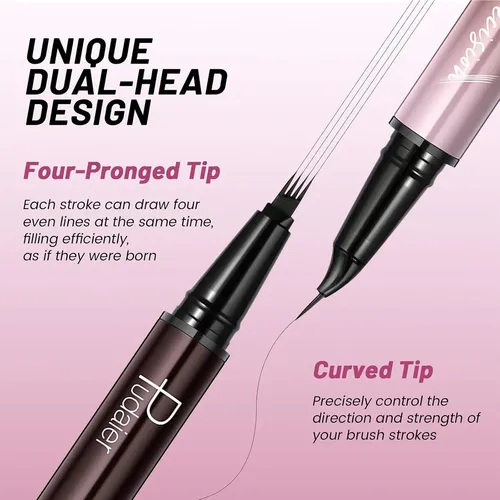 Lápiz Para Cejas Y Delineador Pudaier 2-en-1, Trufa