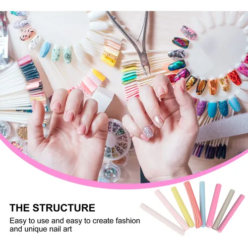 Calcomanías Creativas Para Uñas, 50 Unidades, Seguras Para M