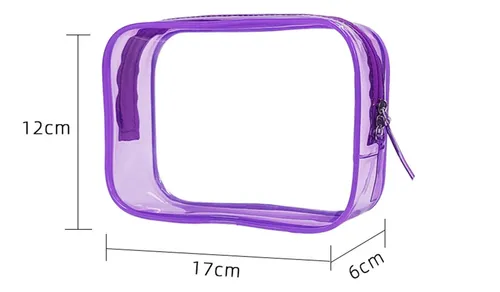 Bolsa De Maquillaje Transparente, Estuche Organizador De