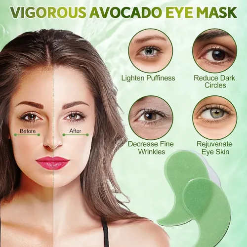 Mascarilla De Ojos De Hidrogel Con Aguacate Zozu 60 Unidades