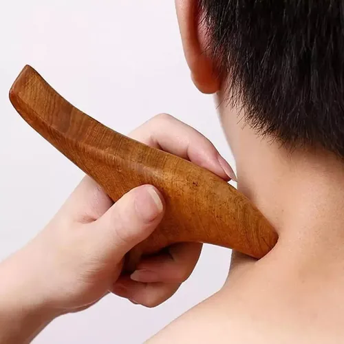 – Gua Sha Madeira Aromática Massagem Facial Corporal