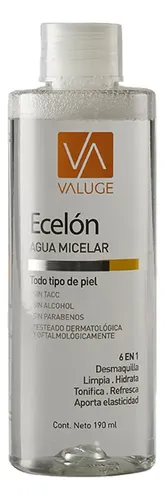 Valuge Ecelon Agua Micelar Desmaquillante Todo Tipo De Piel