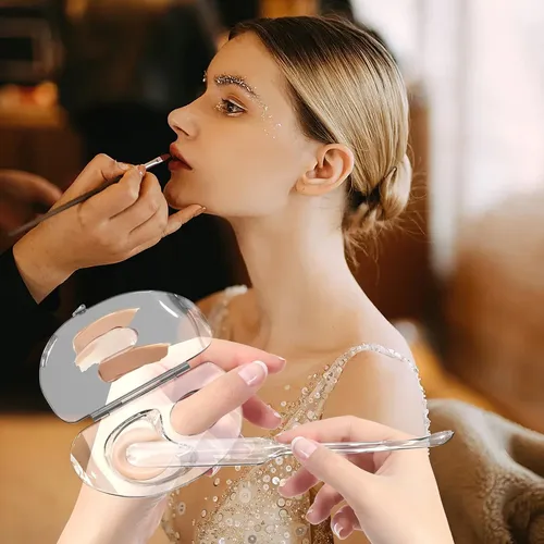 Paleta De Mezcla De Maquillaje 3 En 1, Pequeña Placa De