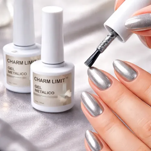 Esmalte Semipermanente Metalizado Gel Polish Led/uv
