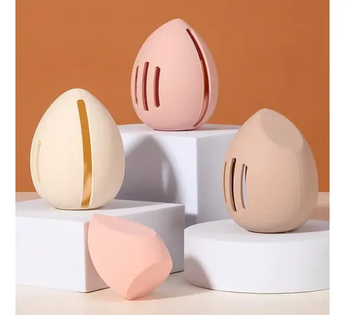 Estuche Porta Esponja De Maquillaje Organizador Viaje Makeup