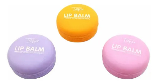 Brillo Balsamo Labial Lip Balm Macarons Tejar X 3 Unidades