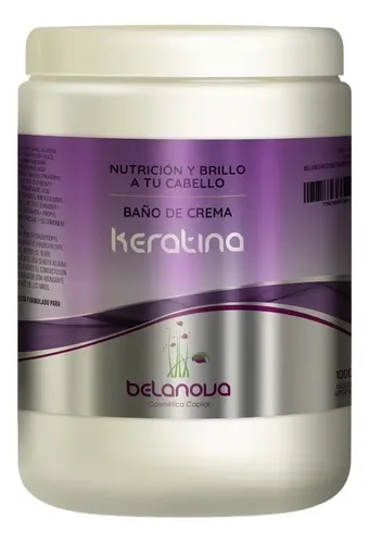 Baño De Crema De Keratina Belanova 1000 Grs