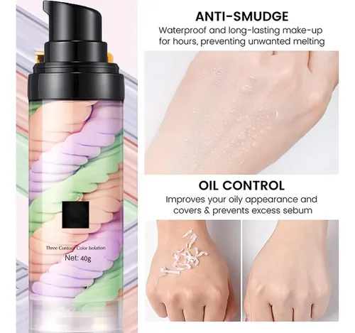 Prebase Facial Correctora De Color De Un Solo Paso Songqee,