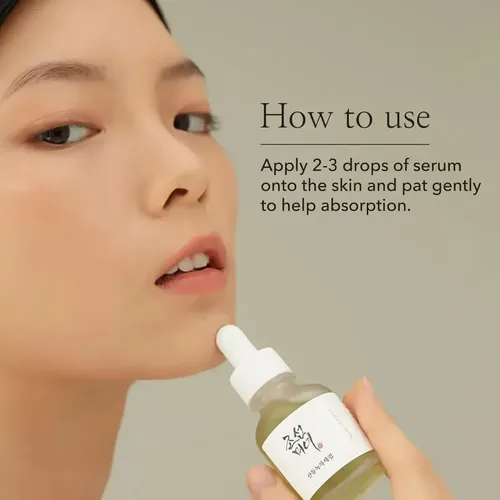 Sérum Té verde Panthenol Beauty Of Joseon Calming Serum día/noche para piel sensible de 30mL 30+ años