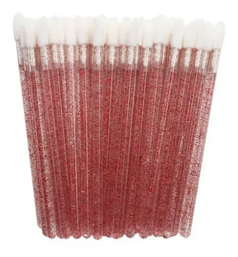 Borboleta Aplicador Desechable Purpurina Glitter Resistente Agua 50 Uds