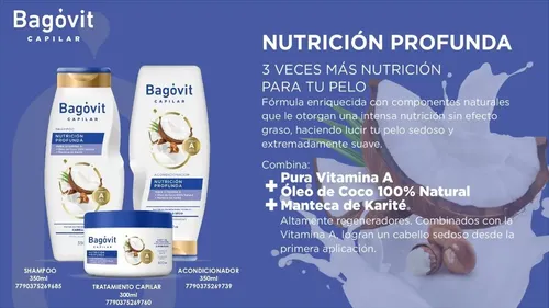 Bagovit Capilar Shampoo Nutricion Profunda X 350 Ml