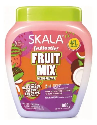 Kit Skala Fruitastic 2 En 1 Brillo Hidratación Reparación X3