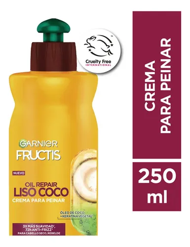 Crema Para Peinar Garnier Fructis Oil Repair Liso Coco 250 ml