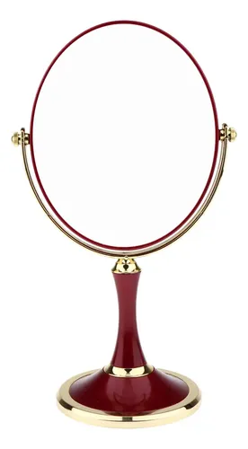 Espejo Cosmético 30x16cm Rojo