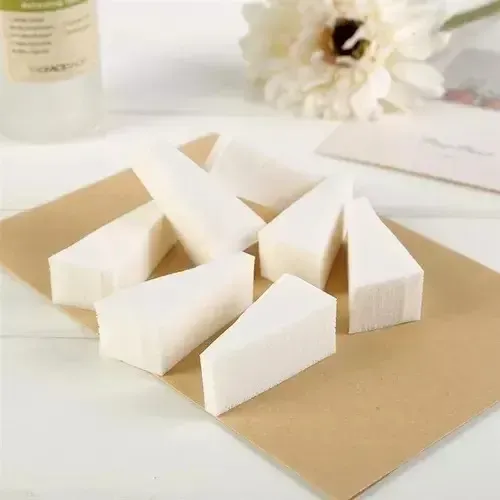 Esponjas De Maquillaje Blossom Quesitos Set 16 Unid Blanco Mediana