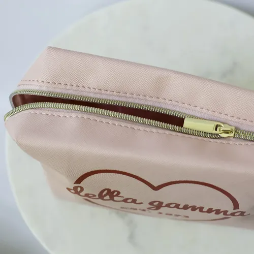 Bolsa De Maquillaje Sorority Shop Chi Omega De Piel Sintétic