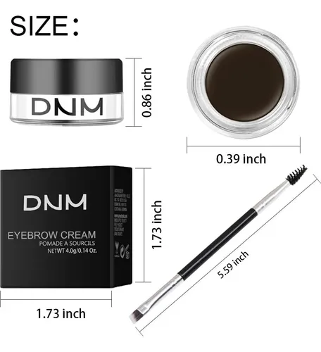 Kit De Cejas Ebony Pomade Con Brocha Doble