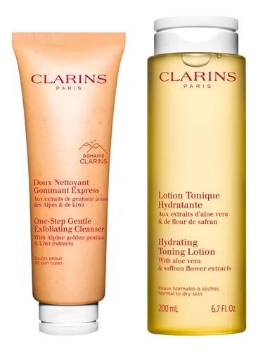 Skincare Bundle Clarins Loción Y Limpiador Hidratante Tonifi