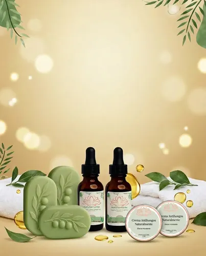 Kit Completo Anti Hongos 3 Jabones 2 Aceites 2 Crema