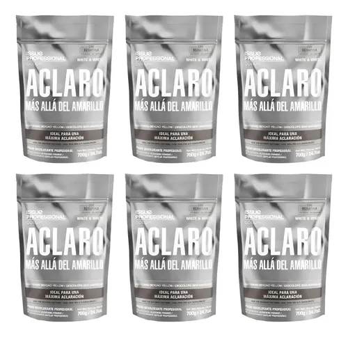 Polvo Decolorante Issue White And White 700g X6