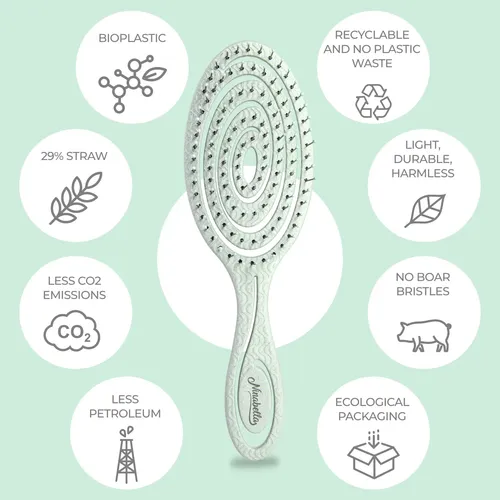 Cepillo Desenredante Ninabella Organic Para Mujeres, Hombres