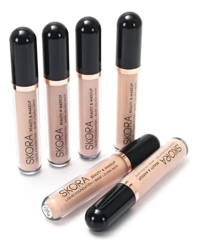 Base De Maquillaje Matte Liquida Skora C/ Aplicador Make Up Tono