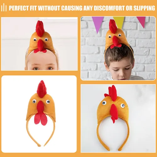 Cintas De Pelo Gallo Niñas Diademas Caricatura Pascua
