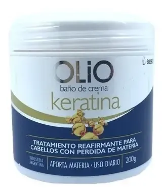 Baño De Crema Keratina Olio 200gr + Gorra Metalizada