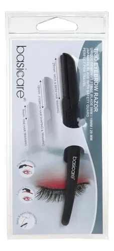 Kit Pinza Sesgada 9.5 Rasurador De Cejas Regulable Basicare