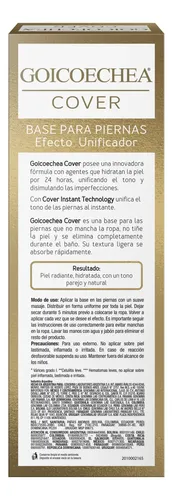 Goicochea Cover Base Para Piernas Unificador Hidratante 95g