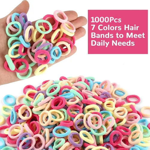 1000 Pcs Donas Elásticas Para Cabello Peinados Niñas  Jes