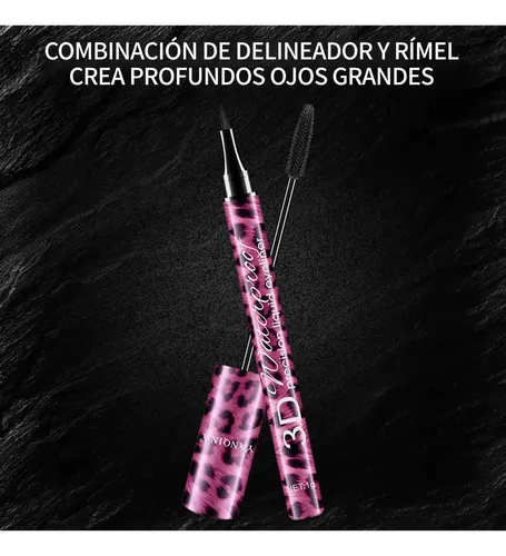 Set Delineador Gel Y Rímel, No Se Corre, Alarga Y Voluminiza
