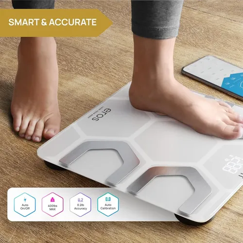 Báscula De Grasa Corporal Inevifit Eros Smart Bmi Bluetooth Blanco