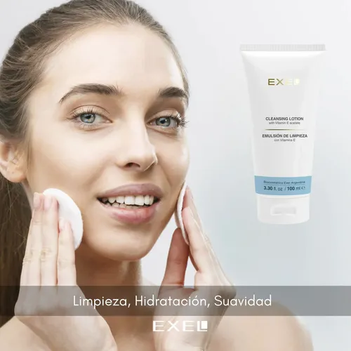 Emulsion Limpieza Facial Exel Vit E Parpados Labios 100ml
