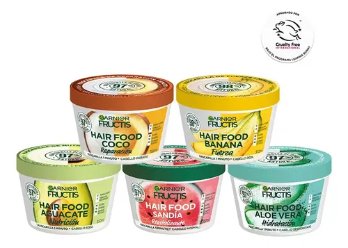 Kit Fructis Hair Food Alimenta tu Pelo: 5 Mascarillas