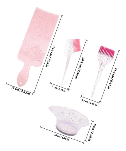 Y 1 Juego De Cuencos Y Cepillos Para Teñir El Cabello, H.