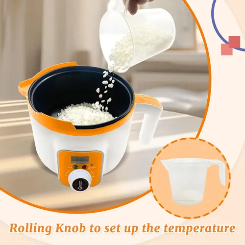 Q.olla Para Derretir Cera Ksedcon 1.5l Pantalla Led Naranja.