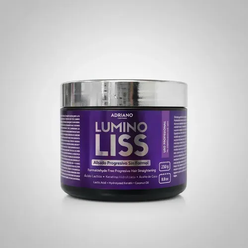 Alisado Progresivo Luminoliss Sin Formol x250 gr – Crema Alisadora Profesional Con Keratina Hidrolizada y Aceite de Coco Cabellos Con Rulos Lacios