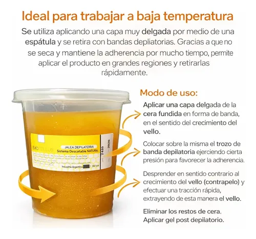 Kit Depilación Cera 800 Gr + Gel Post 1kg Biobellus
