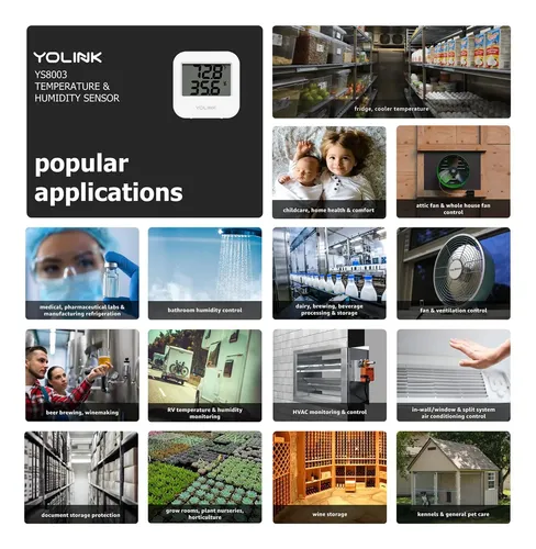 Yolink Kit Inicial Con Speakerhub Y 2 Sensores De Temperatur