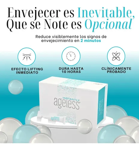 Instantly Ageless – Caja 25 Viales Remueve Arrugas Jeunesse Todo Tipo De Piel Día/noche