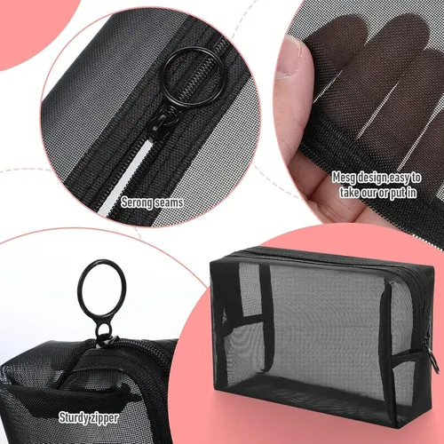 * 3pzs Cosmetiquera Neceser Estuches De Maquillaje Bolsa