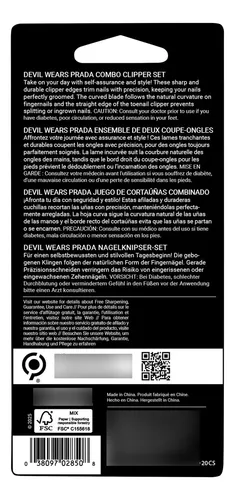 Set Combinado De Cortaúñas Tweezerman Devil Wears Prada 2