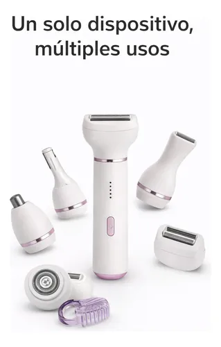 Depiladora Eléctrica 5 En 1 Recargable Rostro Y Cuerpo
