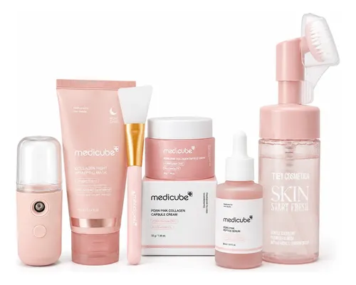 Combo Skincare Medicube Capsulas+ Mask+ Serum+ Nano +espuma