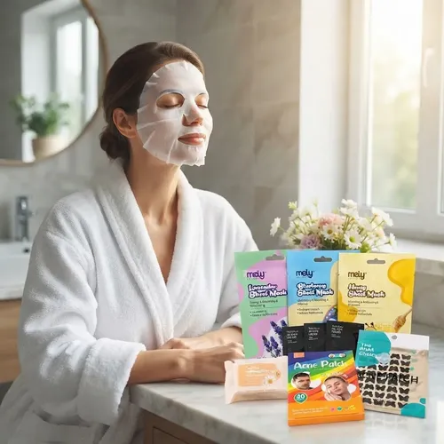 Kit Skincare X8 Mascarillas Parches Para Acne Toallitas