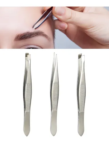 9 × Pinzas For Diseño De Cejas Puntas Finas Recta Honyin