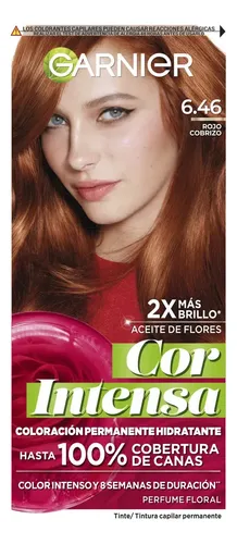 Kit Tintura Permanente Cor Intensa Tono 6.46 Garnier