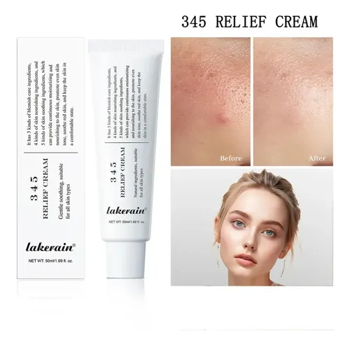 New 345 Relief Cream, Crema Hidratante Coreana, 1 Unidad