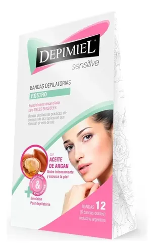 Bandas Depilatorias Para Rostro Piel Sensible X12